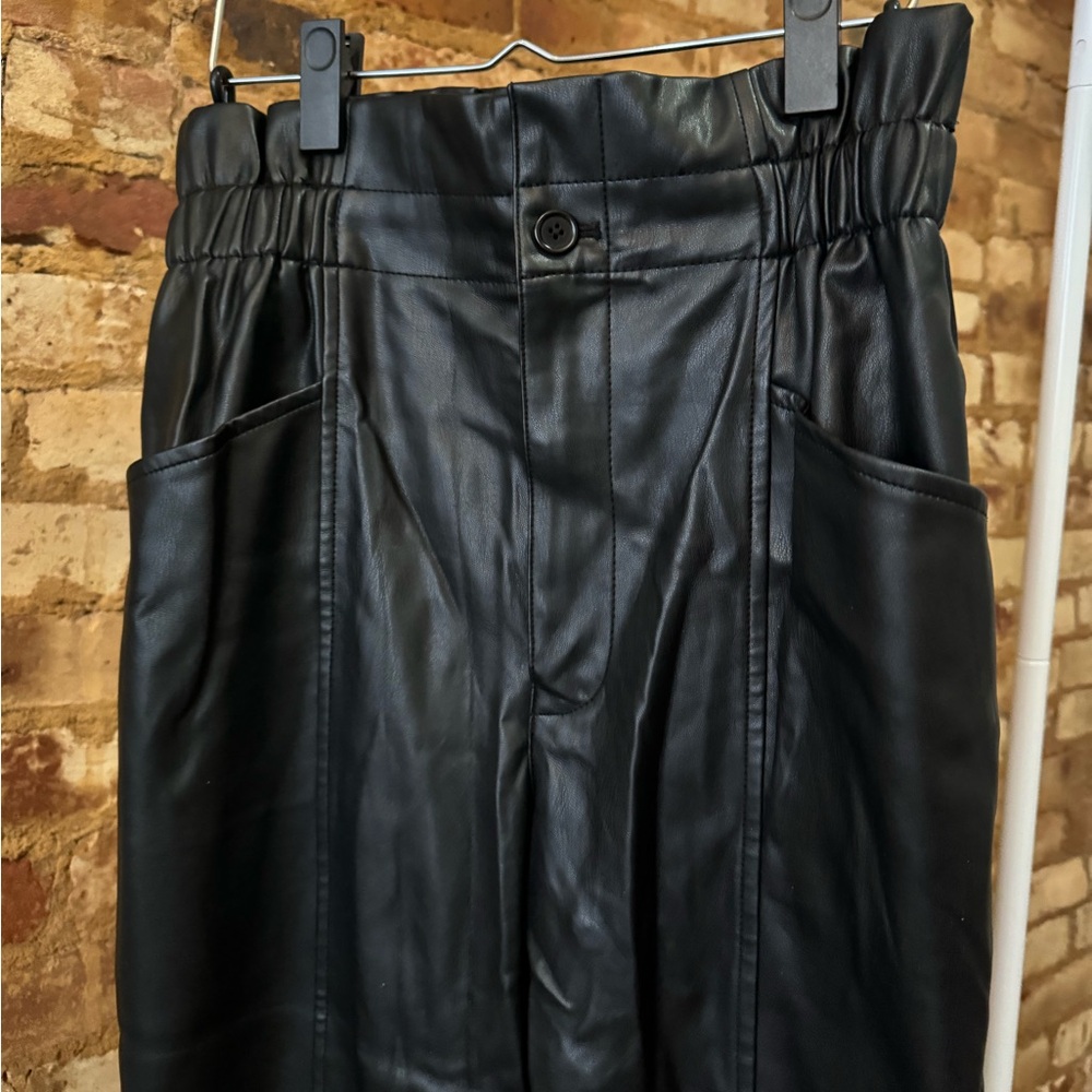 Pleather pants